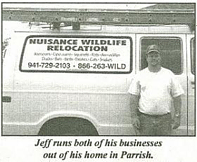 Trapper Jeff Norris of Nuisance Wildlife Removal.